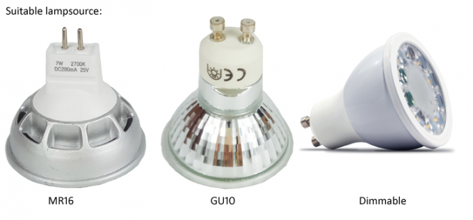 Gu10はLEDの表面の台紙Downlightの白い/黒LEDライトダウンライトを平方します
