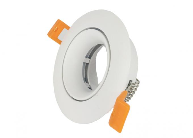 ダイカストで形造るアルミニウムDia 88mmが付いている白い円形LED Downlightのホールダー