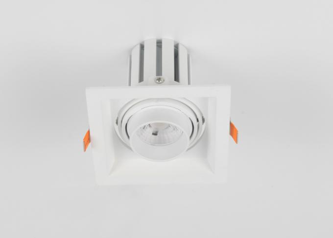 10W 1ヘッドAC85 - 265Vのアルミニウム正方形LEDのグリルDownlight