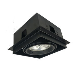 Downlightの鉄/アルミニウム ホールダーと1ヘッドAR111 トリムレスLEDダウンライトを平方して下さい サプライヤー